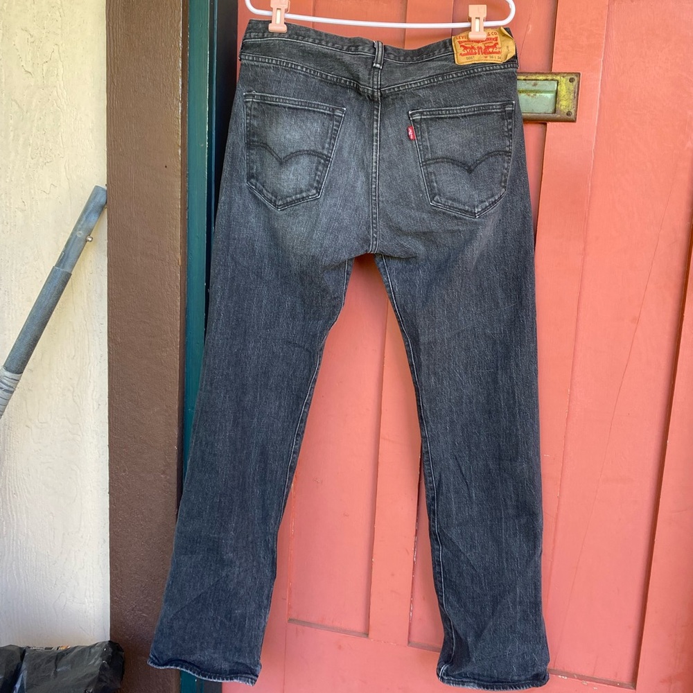 Levi’s black wash 501 jeans